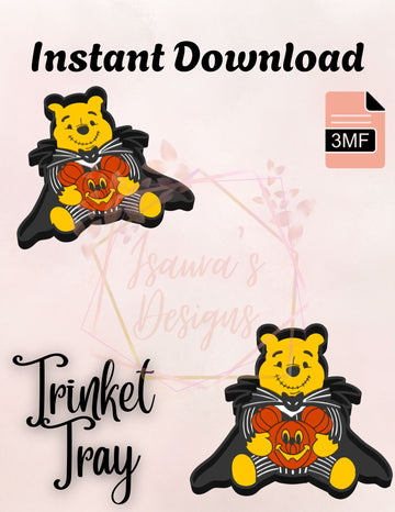 Skeleton Yellow Bear Tray