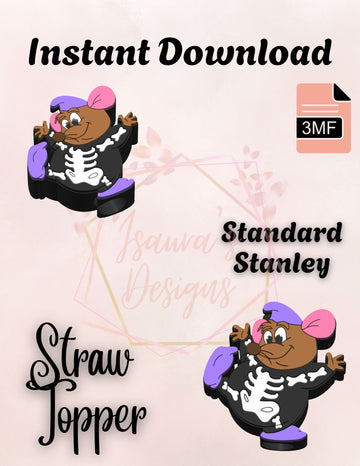 GG Skeleton Straw Topper