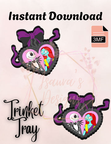 Jack & Sally Heart Tray