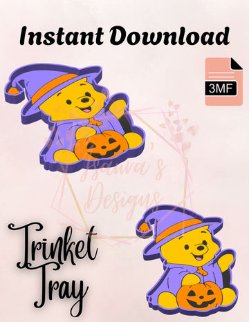 Witch Yellow Bear Tray